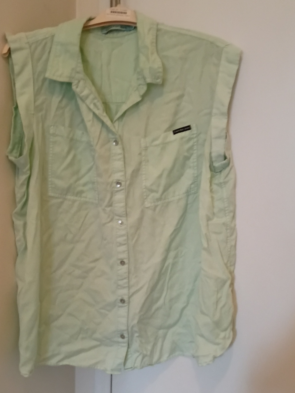 Calvin Klein Jeans white label pocket detail